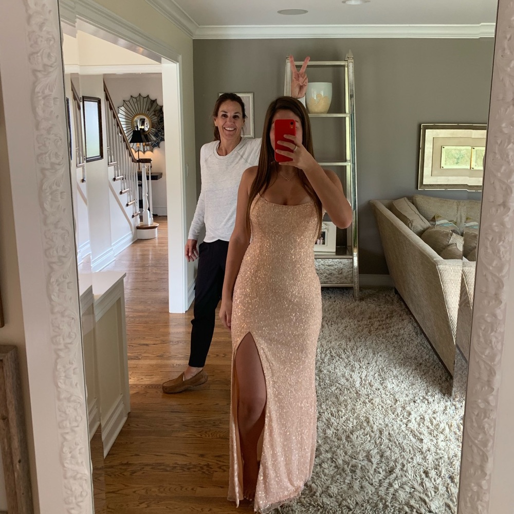 Pink prom dress